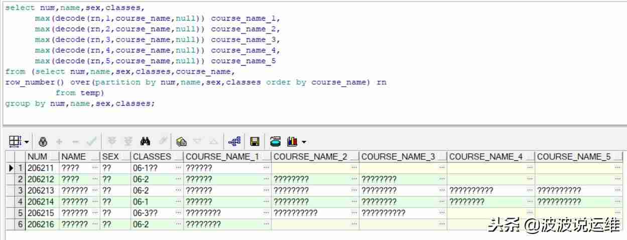 oracle行列转换函数-数据库sql语句大全实例-第4张图片 oracle行列转换函数-数据库sql语句大全实例-第4张图片